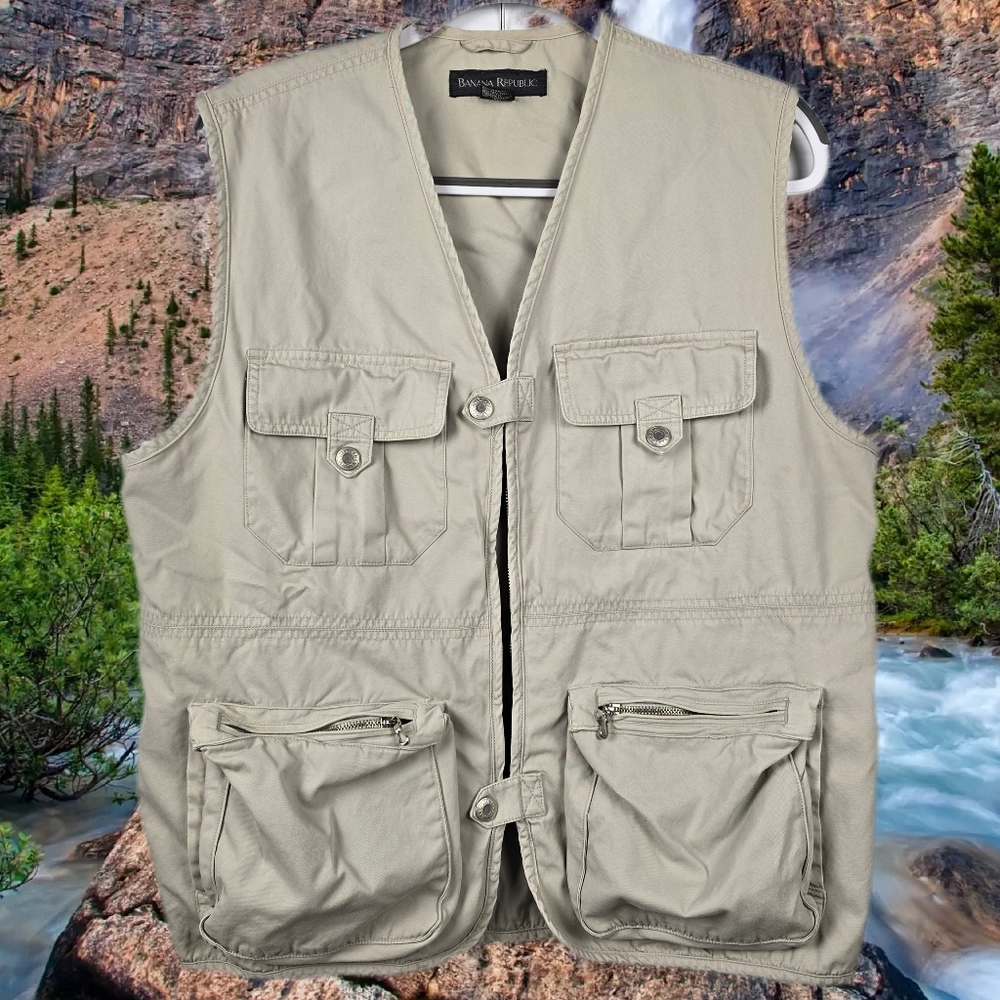 Banana Republic Safari Fishing Vest